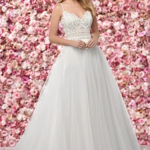 Mon Cheri Dresses | Mon Cheri Wedding Dress 219141 Size 6 Diamond White Nwt | Color: White | Size: 6 | Kate64884'S Closet